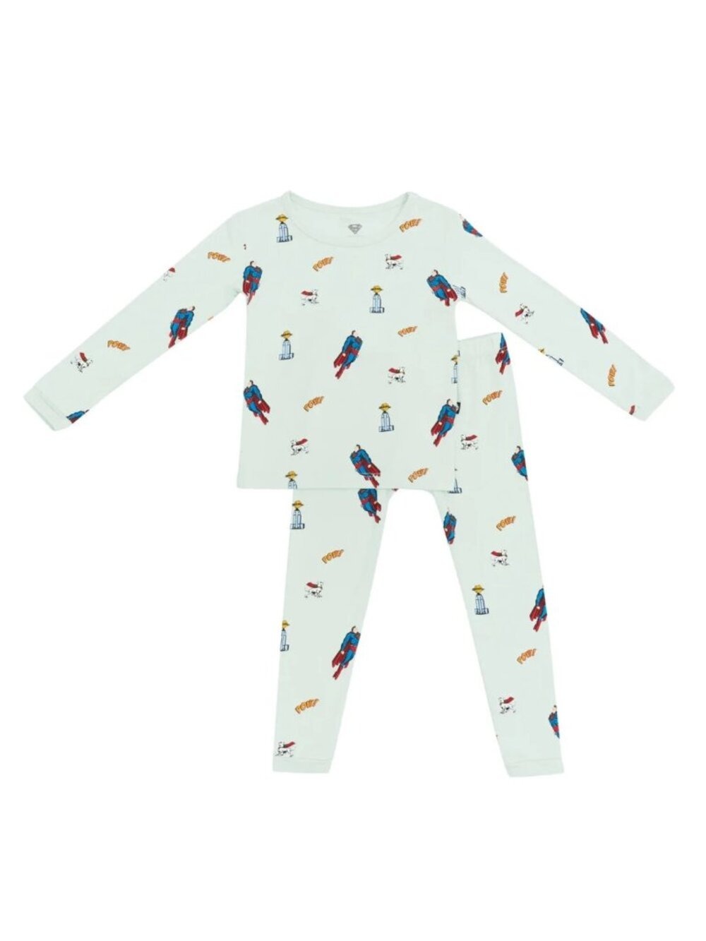 Kyte Kids Bamboo Long Sleeve Pajamas in Superman‎ 2T